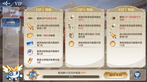 奥奇传说手游VIP价格表特权一览