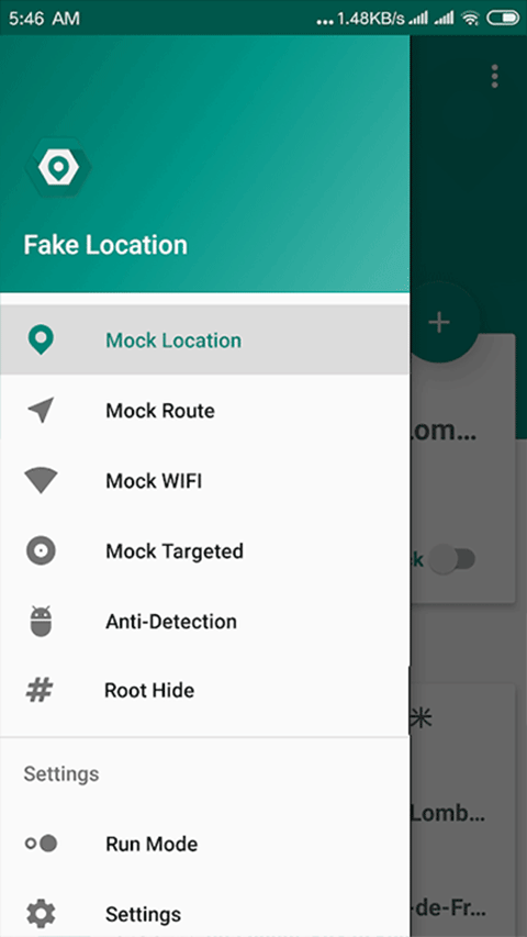 fake location
